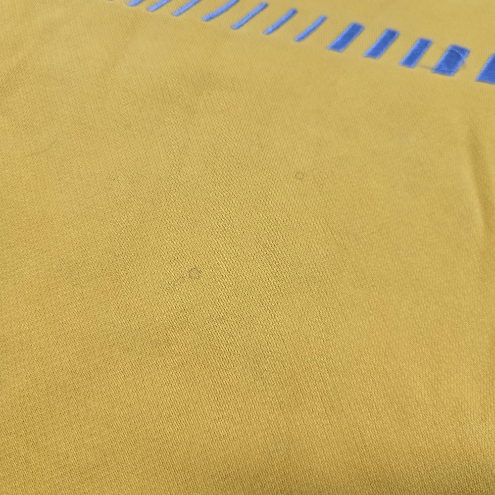 VTG Y2K Nike Sweatshirt Mens 2XL Yellow Crewneck Fleece Pullover Bar Logo - Picture 7 of 13